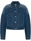 Isabel Marant Josephine Cotton Denim Jacket In Blue