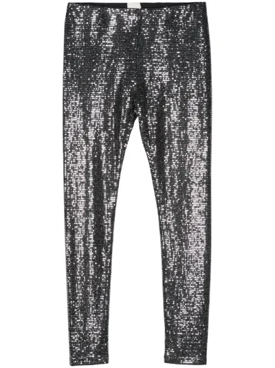 Isabel Marant Joshua Sequin-embellished Leggings In Black