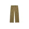 Isabel Marant Josine Cotton Twill Flare Crop Cargo Pants In Brown