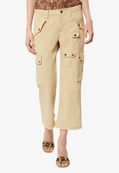 Isabel Marant Josine Wide-leg Pants In Beige