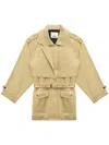 Isabel Marant Jovana Coat In Neutrals