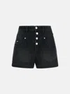 Isabel Marant 'jovany' Black Denim Shorts In Black
