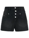 Isabel Marant 'denim Shorts' With Pockets And Button Accents