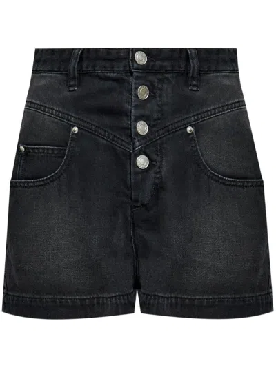 ISABEL MARANT ISABEL MARANT JOVANY HIGH-RISE DENIM SHORTS CLOTHING