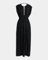 Isabel Marant Women's Joya Cotton Long Dress In Black