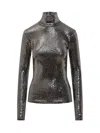 Isabel Marant Joyela Shiny Jersey Turtleneck