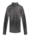 Isabel Marant Joyela Silver Sequined Top In Black