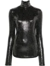 Isabel Marant Women Joyela Shiny High-neck Top In Silver
