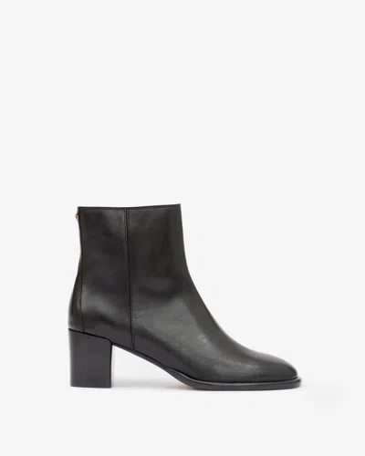 Isabel Marant Julda Embellished Leather Ankle Boots In Black