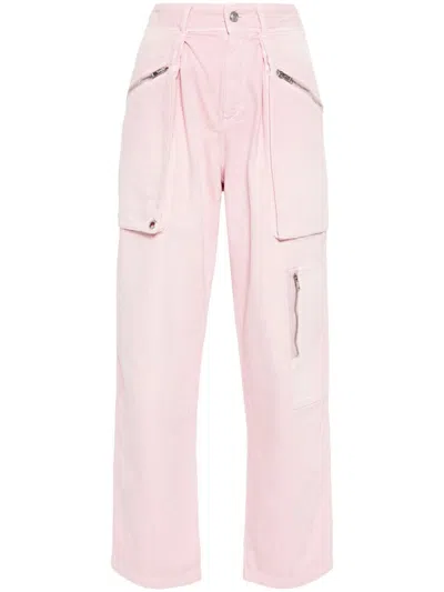 Isabel Marant Juliette Tapered-leg Trousers In Pink