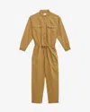 Isabel Marant Buttoned-chelby Jumpsuit In Brown