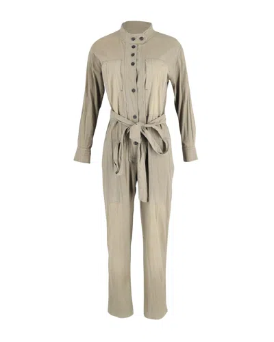 Isabel Marant Jumpsuit In Khaki Cotton In Gray