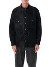 Isabel Marant Vintage Eco Leather Long Sleeve Shirt In Black