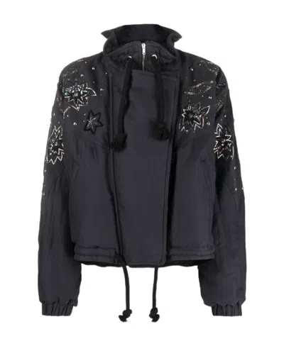 Isabel Marant Kalassia Embroidered Jacket In Black