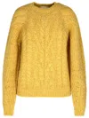 Isabel Marant Crewneck Long-sleeved Jumper In Beige