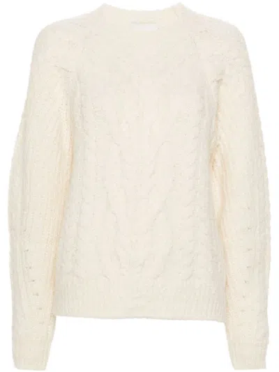 Isabel Marant Kallie Alpaca Blend Knit Sweater In Beige