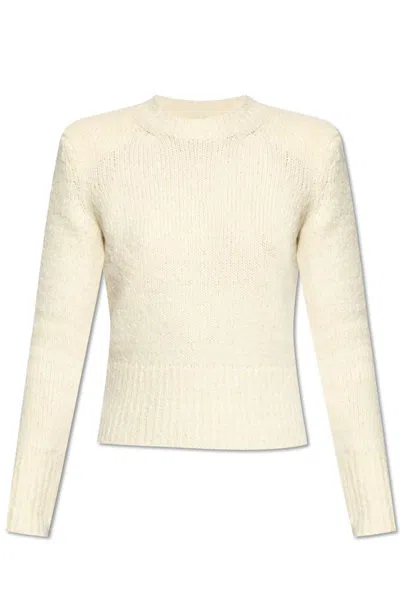 Isabel Marant Kalo Crewneck Jumper In Beige