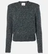 Isabel Marant Kalo Structured Shoulder Sweater In Grey