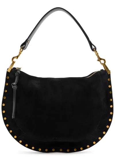 Isabel Marant Kanao Suede Cross-body Bag In Black