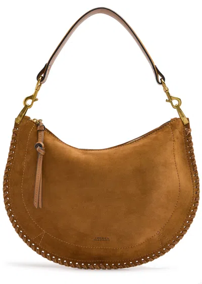 Isabel Marant Kanao Suede Shoulder Bag In Brown