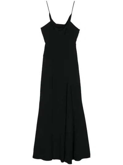 Isabel Marant Kapri Cowl-neck Crepe Maxi Dress In Black