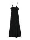 Isabel Marant Kapri Cowl-neck Crepe Maxi Dress In Black