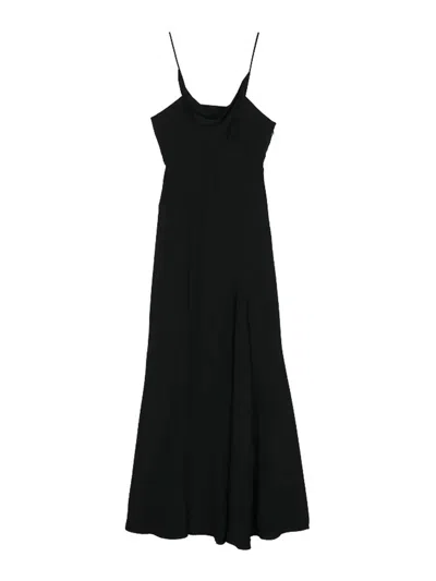 ISABEL MARANT KAPRI COWL-NECK CREPE MAXI DRESS