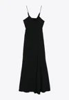 Isabel Marant Kapri Cowl-neck Crepe Maxi Dress In Black