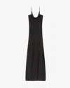 Isabel Marant Kapri Cowl-neck Crepe Maxi Dress In Black