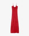 Isabel Marant Kapri Cowl-neck Cutout Maxi Dress In Scarlet Red