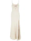 Isabel Marant Sand Acetate Blend Kapri Slip Dress In Neutrals