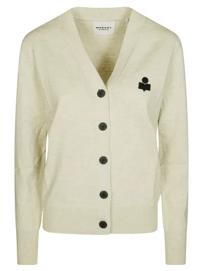 Isabel Marant Karinagz Cotton-wool Knit Cardigan For Women In Neutral