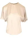 Isabel Marant Karlit Short-sleeved Top In Neutrals
