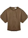 Isabel Marant Karlita Blouse In Brown