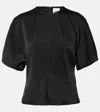 Isabel Marant Karlita Satin Top In Black