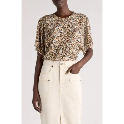 Isabel Marant Karlita Split Sleeve Stretch Silk Top