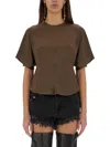 Isabel Marant Karlita Satin Blouse In Green