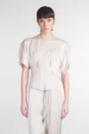 Isabel Marant Karlita Topwear In Beige Viscose In Beige