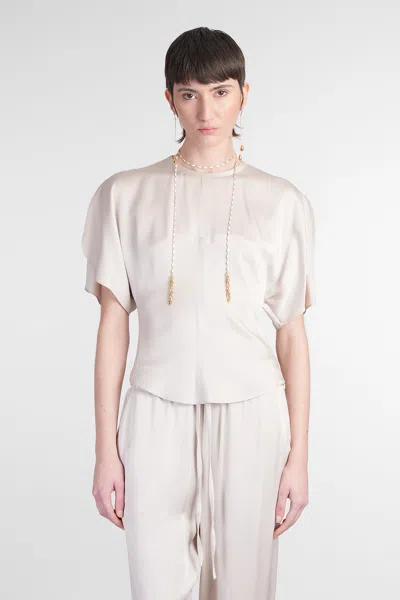 Isabel Marant Karlita Topwear In Beige Viscose