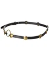 Isabel Marant Karlo Stud Leather Belt In Black