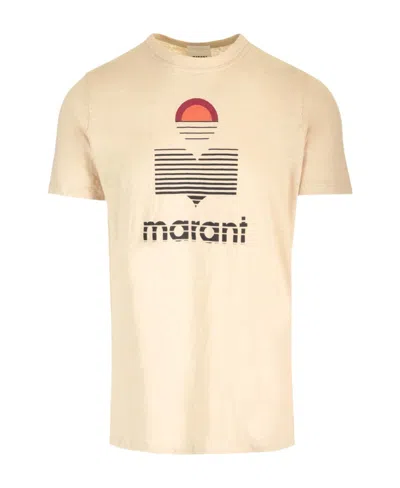 Isabel Marant Karman Crewneck T-shirt In Nude