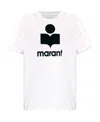 Isabel Marant Marant Karman T Shirt With Flocked Logo In White