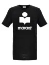 Isabel Marant Marant 'karman' Logo Linen T Shirt In Multi