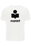 Isabel Marant Marant Karman T Shirt With Flocked Logo In White