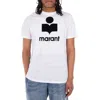 Isabel Marant Marant Karman T Shirt With Flocked Logo In White