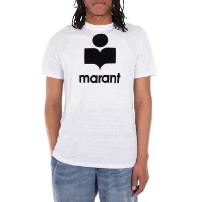 ISABEL MARANT KARMAN WHITE LINEN T-SHIRT
