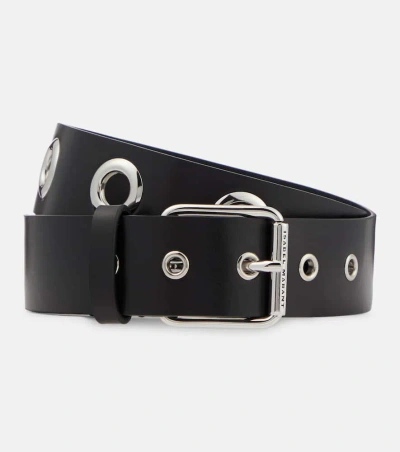 Isabel Marant Kastria Leather Belt In Black