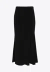 Isabel Marant Katae Flared Midi Skirt In Black