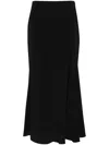 Isabel Marant Katae Flared Midi Skirt In Black