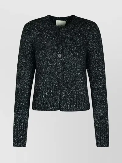 Isabel Marant 'kathlen' Acrylic Blend Cardigan In Anthracite